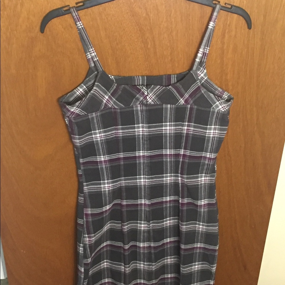 Plaid dress.
